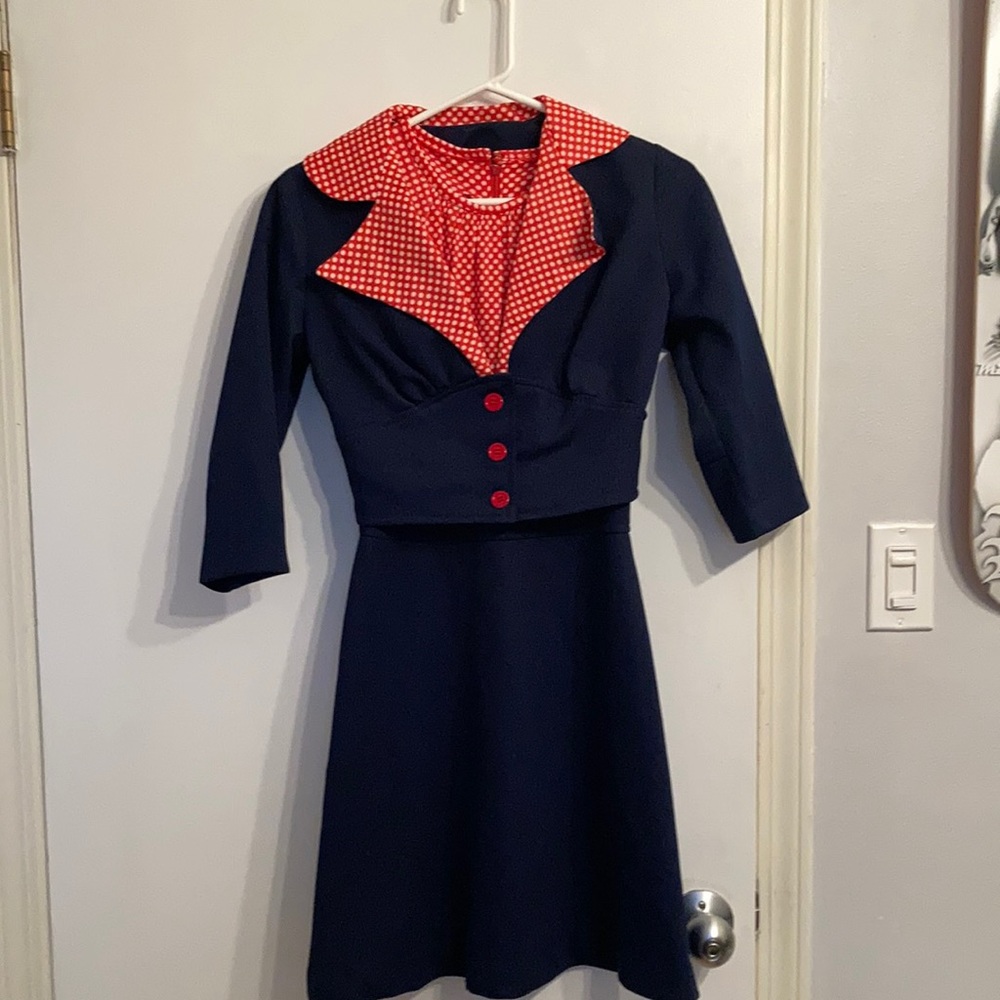 Vintage dress with little coat